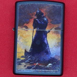 Death Dealer III By Frazetta Authentic Zippo Collectible Black Matte